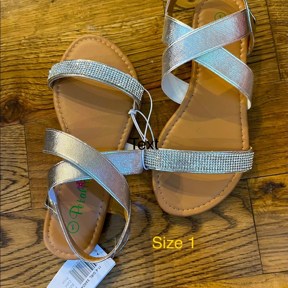 Petalia Rhinestone Girl Sandals